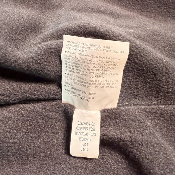 Old Navy Puffer Vest Womens XS Gray Fleece Lined Quilted Winter Layer Cozy F268 - Picture 4 of 9